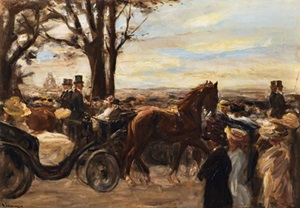 Max Liebermann Passeggiata sul Monte Pincio 1911 olio su tela collezione privata